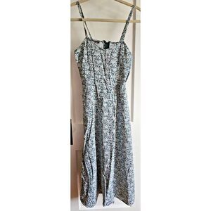 Vtg MY MICHELL floral‎ sundress Junior  7/8 spaghetti strap made in USA